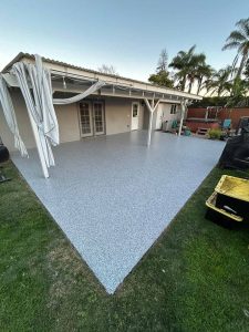 Patios & Walkaways concrete coating services North County Synthetic Coatings